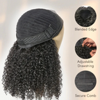 Messy Curly Half Wig
