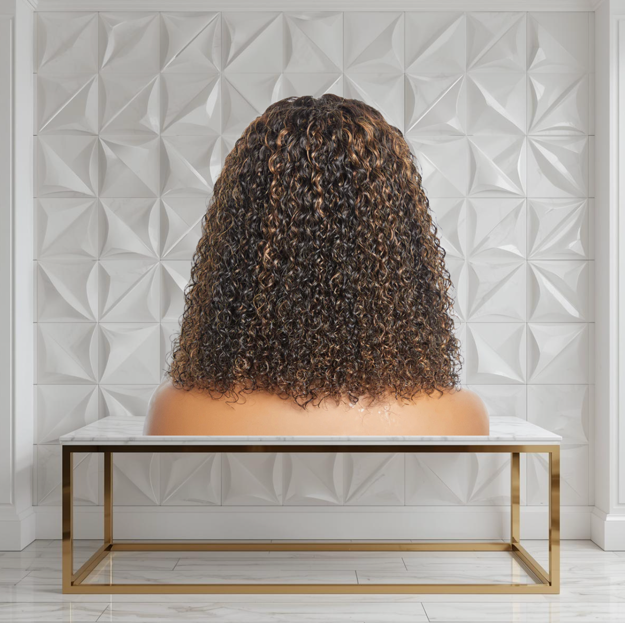 Kinky Curly Closure Bob Wig