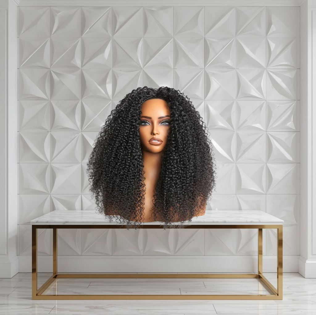 Messy Curly Half Wig