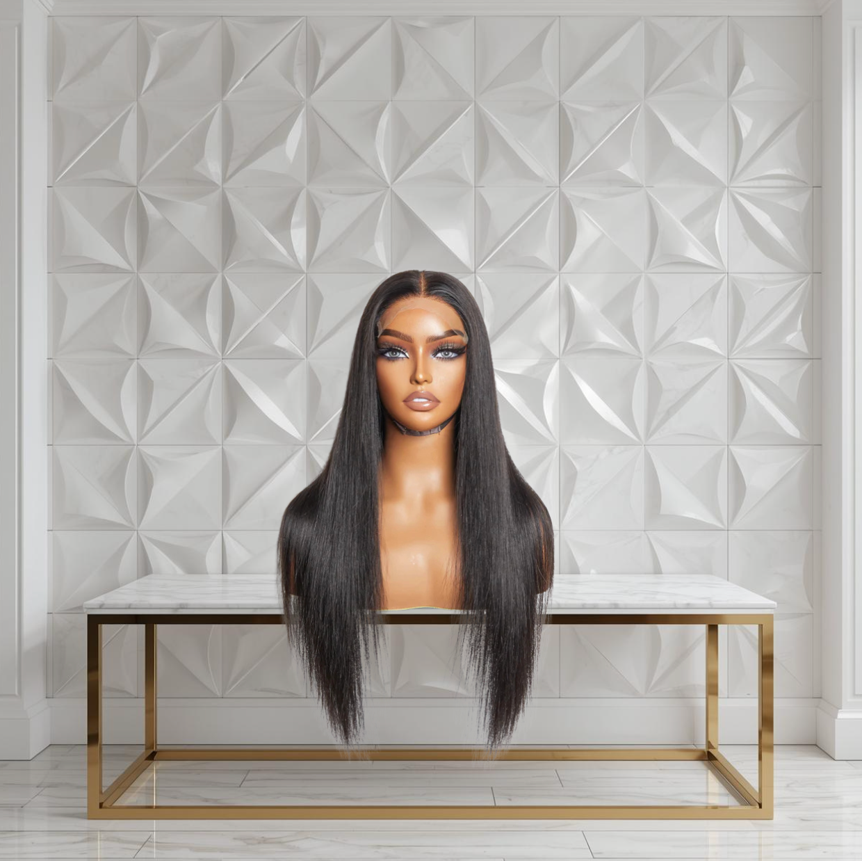 Straight Closure Wig